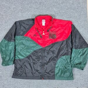 Vintage Apex One World Cup USA 94 Mexico Windbreaker Jacket Mens XL Red Green